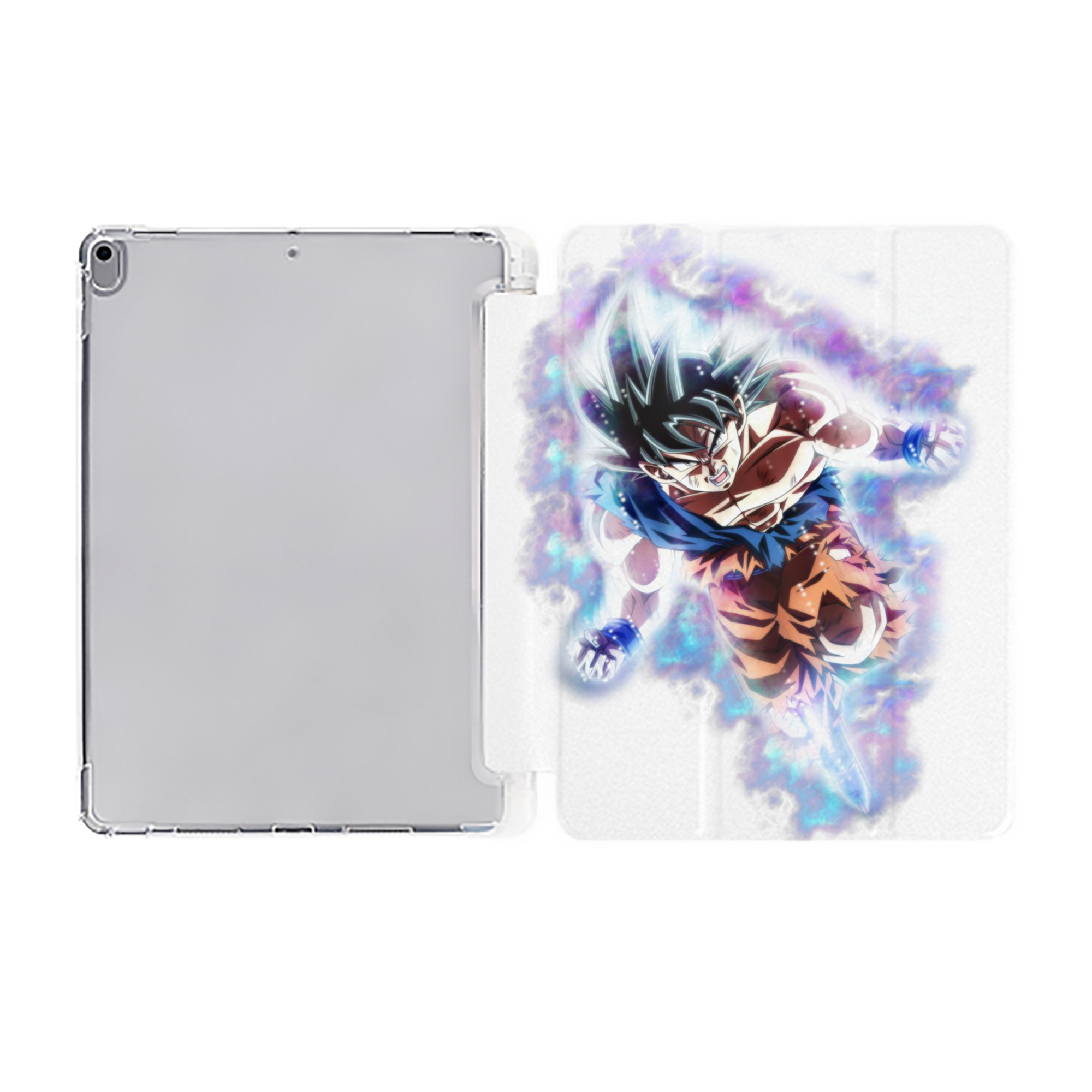 （画像用） ドラゴンボール 孫悟空（そん ごくう）Son Goku カカロット DRAGON BALL Kakarotto IPad ケース ペン収納付き 三つ折りスタンド PUレザー×シリコン 対応機種9.5/10.5/10.9インチ
